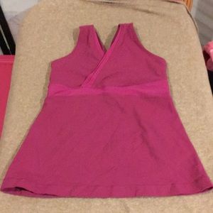 Cranberry Lululemon sports bra tank size 4